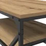 Mesa de café con estante de roble artesanal 90x50x40 cm von , Couchtisch - Ref: Foro24-868236, Preis: 62,04 €, Rabatt: -5%%