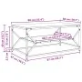 Mesa de café con estante de roble artesanal 90x50x40 cm von , Couchtisch - Ref: Foro24-868236, Preis: 62,04 €, Rabatt: -5%%