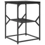 Mesa Auxiliar Negra de Roble 41x40x60 cm de Madera Ingenierizada by , Nightstands - Ref: Foro24-868237, Price: 46,06 €, Disco...