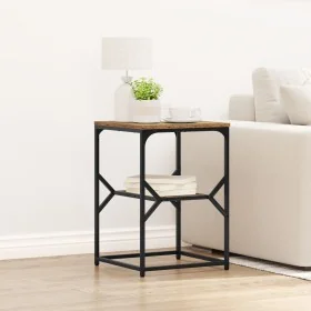 mesa auxiliar de madera vieja 41x40x60 cm de