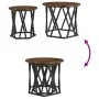 Mesa de Café Roble ahumado Madera maciza de Acacia Mediana von , Couchtisch - Ref: Foro24-868245, Preis: 60,60 €, Rabatt: -5%%
