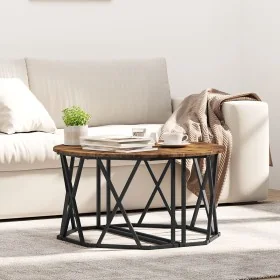 Mesa de café de roble ahumado 80x80x42 cm de madera de ingeniería by , Coffee table - Ref: Foro24-868251, Price: 73,92 €, Dis...