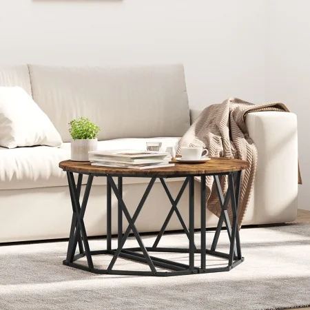 Mesa de café de roble ahumado 80x80x42 cm de madera de ingeniería von , Couchtisch - Ref: Foro24-868251, Preis: 73,92 €, Raba...