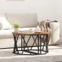 Mesa de café de madera vieja 80x80x42 cm de madera compuesta | Foro24.es | Tu tienda online para hogar, jardín y más Foro24.es