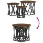 Mesas Auxiliares Nesting 3 pcs Madera de Roble Ahumada by , Coffee table - Ref: Foro24-868257, Price: 75,54 €, Discount: -5%%