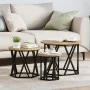 Mesas Laterales Apilables 3 pcs de Madera de Roble Artesanal | Foro24.es | Tu tienda online para hogar, jardín y más Foro24.es
