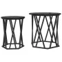 Mesas Laterales 2 pcs de Madera de Roble Negra | Foro24.es | Tu tienda online para hogar, jardín y más Foro24.es