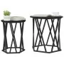 Mesas Laterales 2 pcs de Madera de Roble Negra | Foro24.es | Tu tienda online para hogar, jardín y más Foro24.es