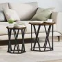 Mesas Laterales 2 pcs de Madera de Roble Ahumado de , Mesas de centro - Ref: Foro24-868263, Precio: 64,08 €, Descuento: -5%%