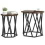 Mesas Laterales 2 pcs de Madera de Roble Ahumado de , Mesas de centro - Ref: Foro24-868263, Precio: 64,08 €, Descuento: -5%%