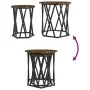 Mesas Laterales 2 pcs de Madera de Roble Ahumado de , Mesas de centro - Ref: Foro24-868263, Precio: 64,08 €, Descuento: -5%%