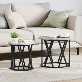 Mesas Laterales 2 pcs Gris Sonoma Madera