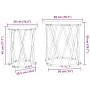 Mesas Laterales 2 pcs Gris Sonoma Madera Ingenierizada | Foro24.es | Tu tienda online para hogar, jardín y más Foro24.es