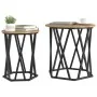 Mesas Laterales de Madera de Roble Artesanal - 2 Piezas by , Coffee table - Ref: Foro24-868266, Price: 63,38 €, Discount: -5%%