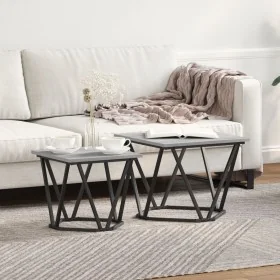 Gris sonoma Madera de ingeniería y metal Mediana