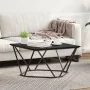 Roble negro Metal Mediana Chic Mesa de café Rectangular | Foro24.es | Tu tienda online para hogar, jardín y más Foro24.es