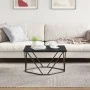 Roble negro Metal Mediana Chic Mesa de café Rectangular | Foro24.es | Tu tienda online para hogar, jardín y más Foro24.es