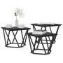 Mesas Laterales 3 pcs Madera de Roble Negra | Foro24.es | Tu tienda online para hogar, jardín y más Foro24.es
