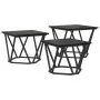 Mesas Laterales 3 pcs Madera de Roble Negra | Foro24.es | Tu tienda online para hogar, jardín y más Foro24.es