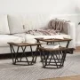 Mesitas de noche 3 pcs Madera de roble ahumada | Foro24.es | Tu tienda online para hogar, jardín y más Foro24.es