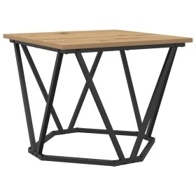 Mesas Laterales 3 pcs de Madera de Roble Artesanal