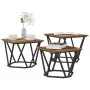 Mesas Laterales de 3 pcs en Madera Vieja von , Couchtisch - Ref: Foro24-868283, Preis: 64,54 €, Rabatt: -5%%