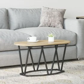 Mesa de café de roble Sonoma 80x40x40,5 cm de madera de ingeniería y metal de , Mesas de centro - Ref: Foro24-869691, Precio:...