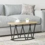 Mesa de café de roble Sonoma 80x40x40,5 cm de madera de ingeniería y metal von , Couchtisch - Ref: Foro24-869691, Preis: 44,4...