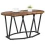 Mesa de café de roble ahumado 80x40x40,5 cm de madera ingenierizada y metal by , Coffee table - Ref: Foro24-869692, Price: 44...