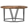 Mesa de café de roble ahumado 80x40x40,5 cm de madera ingenierizada y metal by , Coffee table - Ref: Foro24-869692, Price: 44...