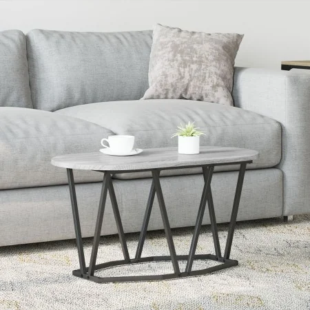 Mesa de Café Gris Sonoma - 80x40x40.5 cm, Hecha de Madera Elaborada y Metal | Foro24.es | Tu tienda online para hogar, jardín y más Foro24.es