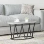 Mesa de Café Gris Sonoma - 80x40x40.5 cm, Hecha de Madera Elaborada y Metal | Foro24.es | Tu tienda online para hogar, jardín y más Foro24.es