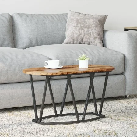 Mesa de café de madera vintage 80x40x40,5 cm en madera de ingeniería y metal | Foro24.es | Tu tienda online para hogar, jardín y más Foro24.es