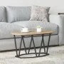 Mesa de café Artisan de roble de 80x40x40,5 cm en madera y metal by , Coffee table - Ref: Foro24-869695, Price: 44,46 €, Disc...