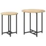 Mesa auxiliar de 2 piezas en madera de roble sonoma y metal | Foro24.es | Tu tienda online para hogar, jardín y más Foro24.es