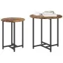 Mesa Lateral 2 pcs Madera de Roble Ahumada, Madera Ingenierizada y Metal von , Seitentische - Ref: Foro24-869698, Preis: 47,9...