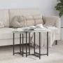 Mesa Lateral 2 pcs Gris Sonoma de Madera y Metal | Foro24.es | Tu tienda online para hogar, jardín y más Foro24.es