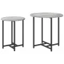 Mesa Lateral 2 pcs Gris Sonoma de Madera y Metal | Foro24.es | Tu tienda online para hogar, jardín y más Foro24.es