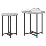 Mesa Lateral 2 pcs Gris Sonoma de Madera y Metal | Foro24.es | Tu tienda online para hogar, jardín y más Foro24.es