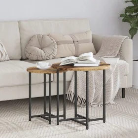 Mesa auxiliar de 2 piezas de madera antigua, madera de ingeniería y metal von , Seitentische - Ref: Foro24-869700, Preis: 47,...