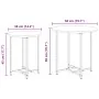 Mesa auxiliar de 2 piezas de madera antigua, madera de ingeniería y metal von , Seitentische - Ref: Foro24-869700, Preis: 47,...