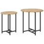 Mesa Lateral de 2 pcs en Madera de Roble Artisan y Metal by , Side tables - Ref: Foro24-869701, Price: 47,92 €, Discount: -5%%