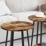 Mesa lateral de 2 piezas en madera de roble ahumado y metal | Foro24.es | Tu tienda online para hogar, jardín y más Foro24.es