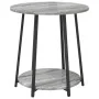 Mesa Lateral 2 pcs Gris Sonoma de Madera y Metal | Foro24.es | Tu tienda online para hogar, jardín y más Foro24.es