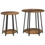 Mesa Auxiliar de 2 Piezas de Madera Vieja, Madera Reforzada y Metal | Foro24.es | Tu tienda online para hogar, jardín y más Foro24.es