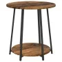 Mesa Auxiliar de 2 Piezas de Madera Vieja, Madera Reforzada y Metal | Foro24.es | Tu tienda online para hogar, jardín y más Foro24.es