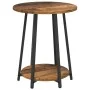 Mesa Auxiliar de 2 Piezas de Madera Vieja, Madera Reforzada y Metal | Foro24.es | Tu tienda online para hogar, jardín y más Foro24.es