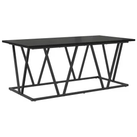 Mesa de café en negro y roble, 100x50x40 cm, de madera y metal von , Couchtisch - Ref: Foro24-869708, Preis: 53,02 €, Rabatt:...