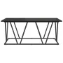 Mesa de café en negro y roble, 100x50x40 cm, de madera y metal by , Coffee table - Ref: Foro24-869708, Price: 53,02 €, Discou...