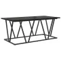 Mesa de café en negro y roble, 100x50x40 cm, de madera y metal by , Coffee table - Ref: Foro24-869708, Price: 53,02 €, Discou...